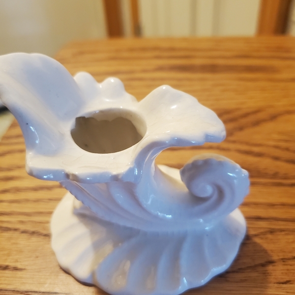 patent pend Art Flower Vase And Candle Holder Set Of 3 Vintage Made